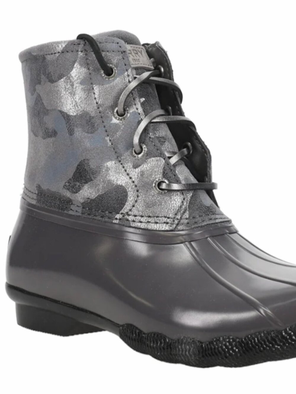 Sperrys Gray Camouflage Duck Boots